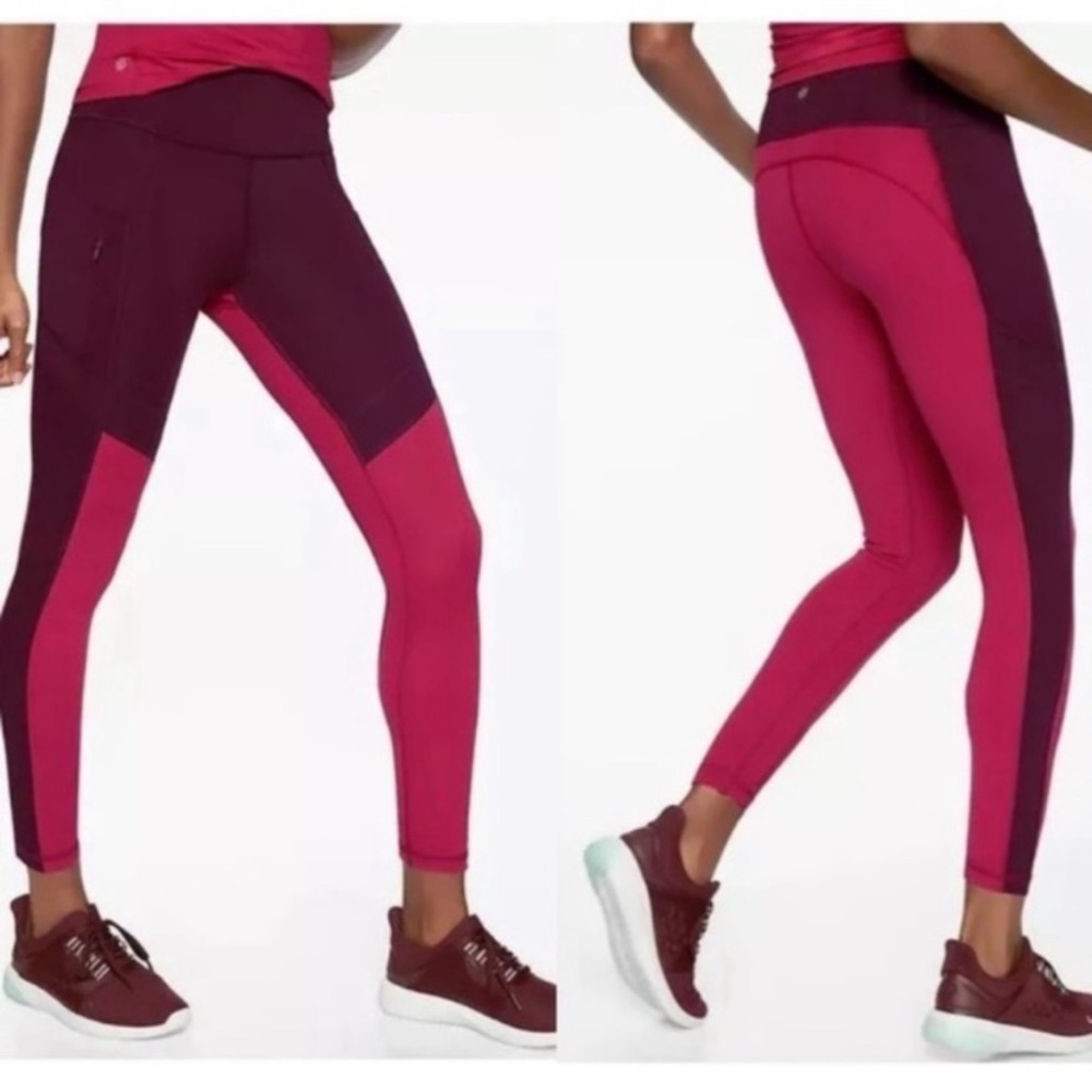 ATHLETA All in Structure 7/8 Tights in Auberge Size Small